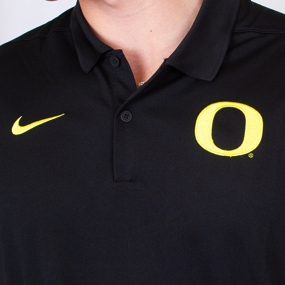Classic Oregon O, Nike, Black, Polo, Performance/Dri-FIT, Men, Victory, Shirt, 886739